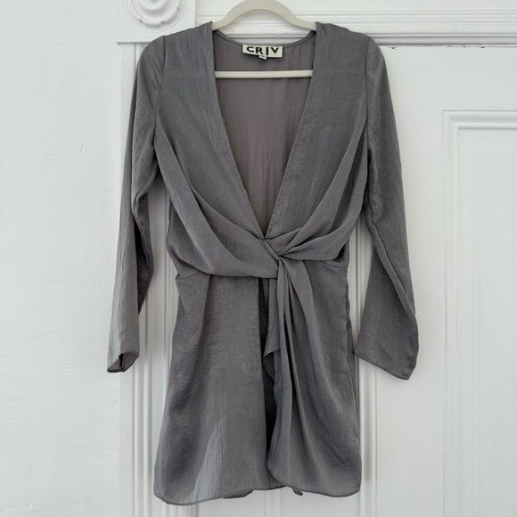 Gray Women's Mini Dress - Picture 1 of 9